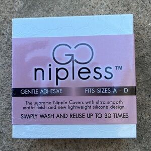 Go Nipless Reusable Nipple Cover Pasties Nude Size A-D